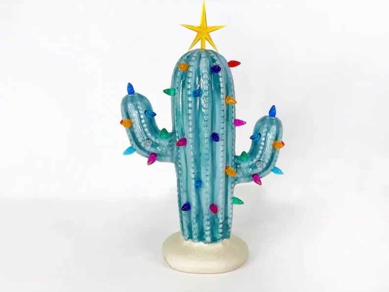 Lichtspiel | Vintage Weihnachtskaktus mit Glanz
