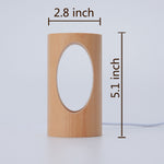 Komfortable Holz-Tischlampe mit LED-Beleuchtung