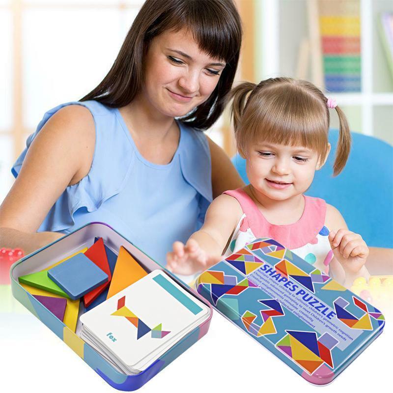 Kreatives Lernpuzzle für Kinder | Holzspielzeug