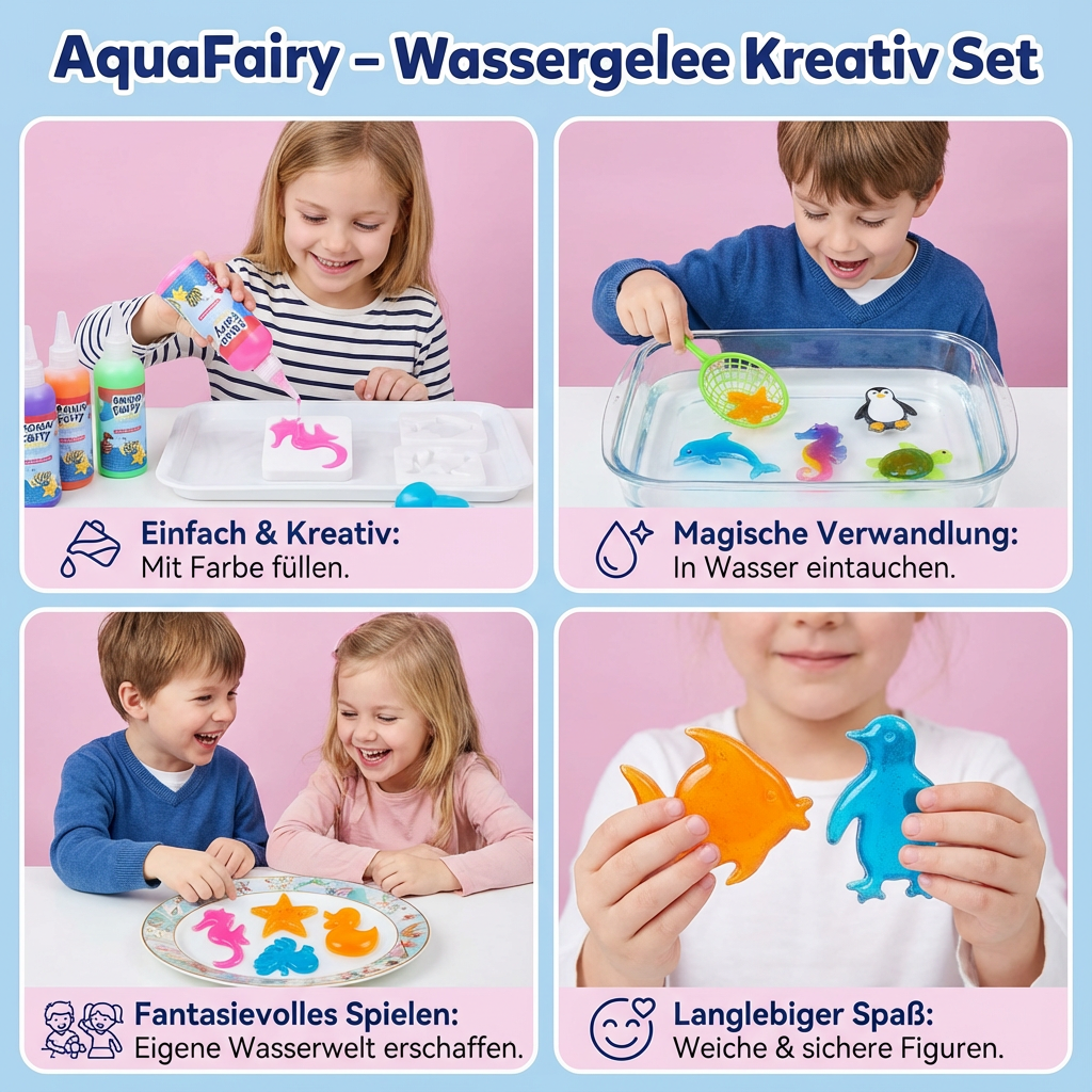 Kreativset mit Wassergelee für kreative Projekte