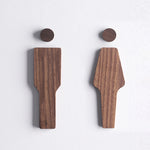 Holz-Toilettensitz Set aus schwarzem Walnussholz – Selbstklebend – Unisex