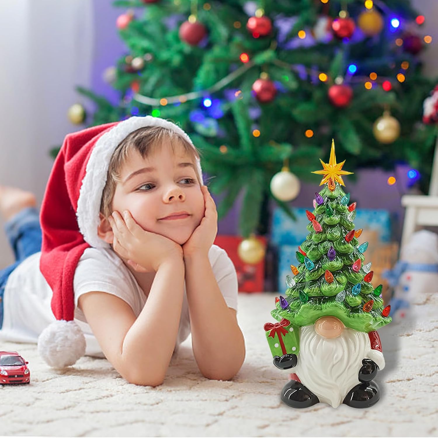 Weihnachtsgnome mit LED – Beleuchtete DIY Deko für den Baum