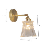 Elegante Wandleseleuchte mit schwenkbarem Arm und Glaskuppel