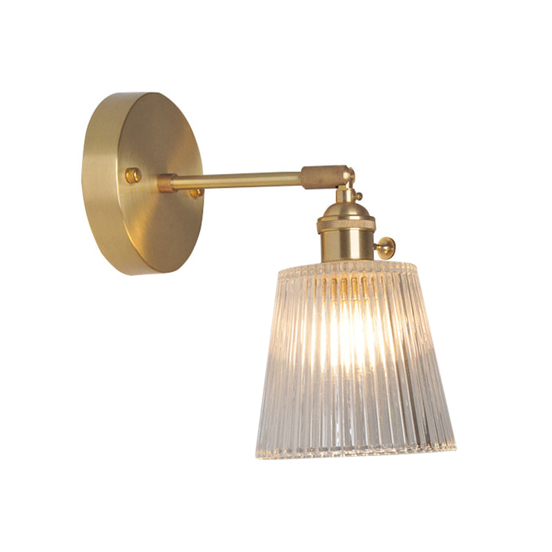 Elegante Wandleseleuchte mit schwenkbarem Arm und Glaskuppel