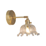 Elegante Wandleseleuchte mit schwenkbarem Arm und Glaskuppel
