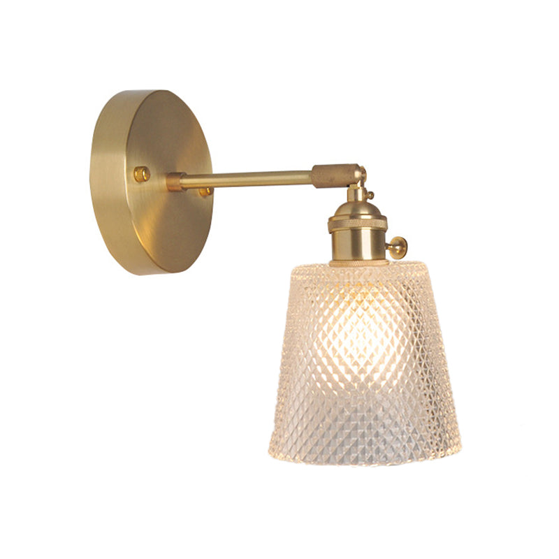 Elegante Wandleseleuchte mit schwenkbarem Arm und Glaskuppel