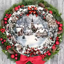 Winter Magic | Wooden sign with 3D effect for a festive atmosphere