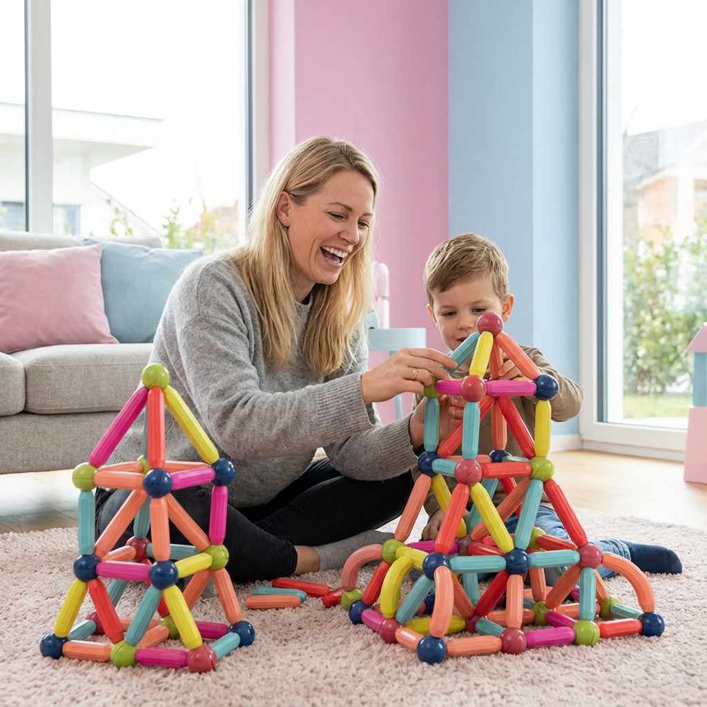 Magnetische Bauklötze für kreatives Spielen