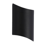 Minimalistische 2-flammige LED Wandlampe aus Aluminium für Türen – Schwarz