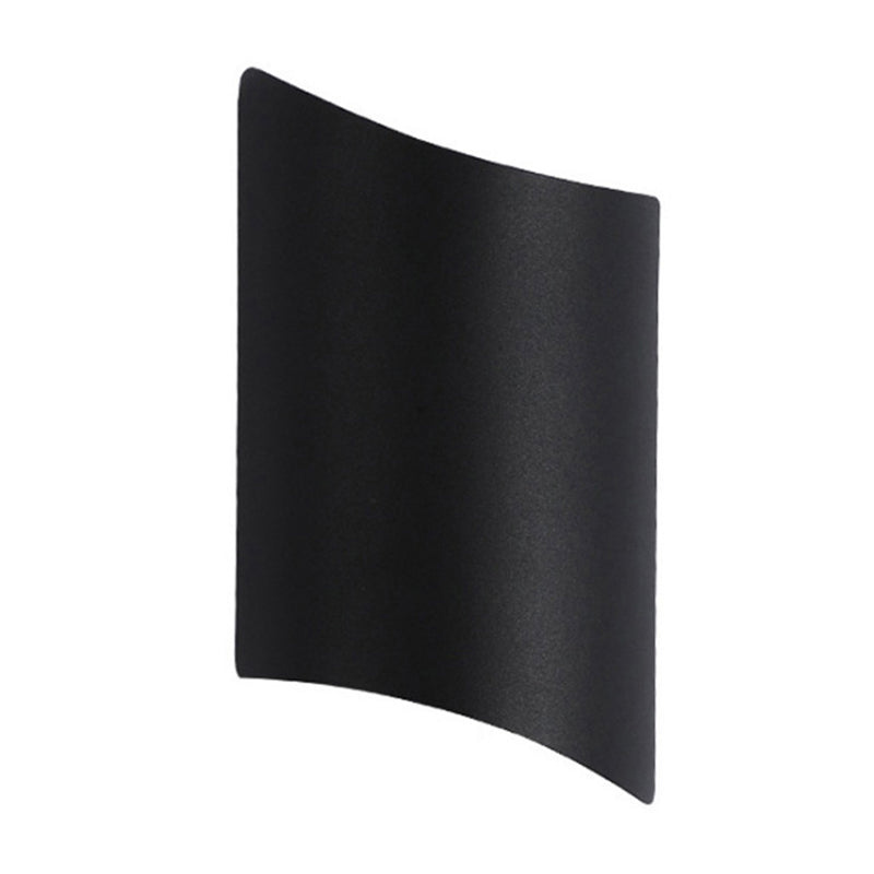 Minimalistische 2-flammige LED Wandlampe aus Aluminium für Türen – Schwarz