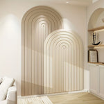 Große Wanddekoration aus Polyesterfilz – Selbstklebende, gebogene Pinnwand