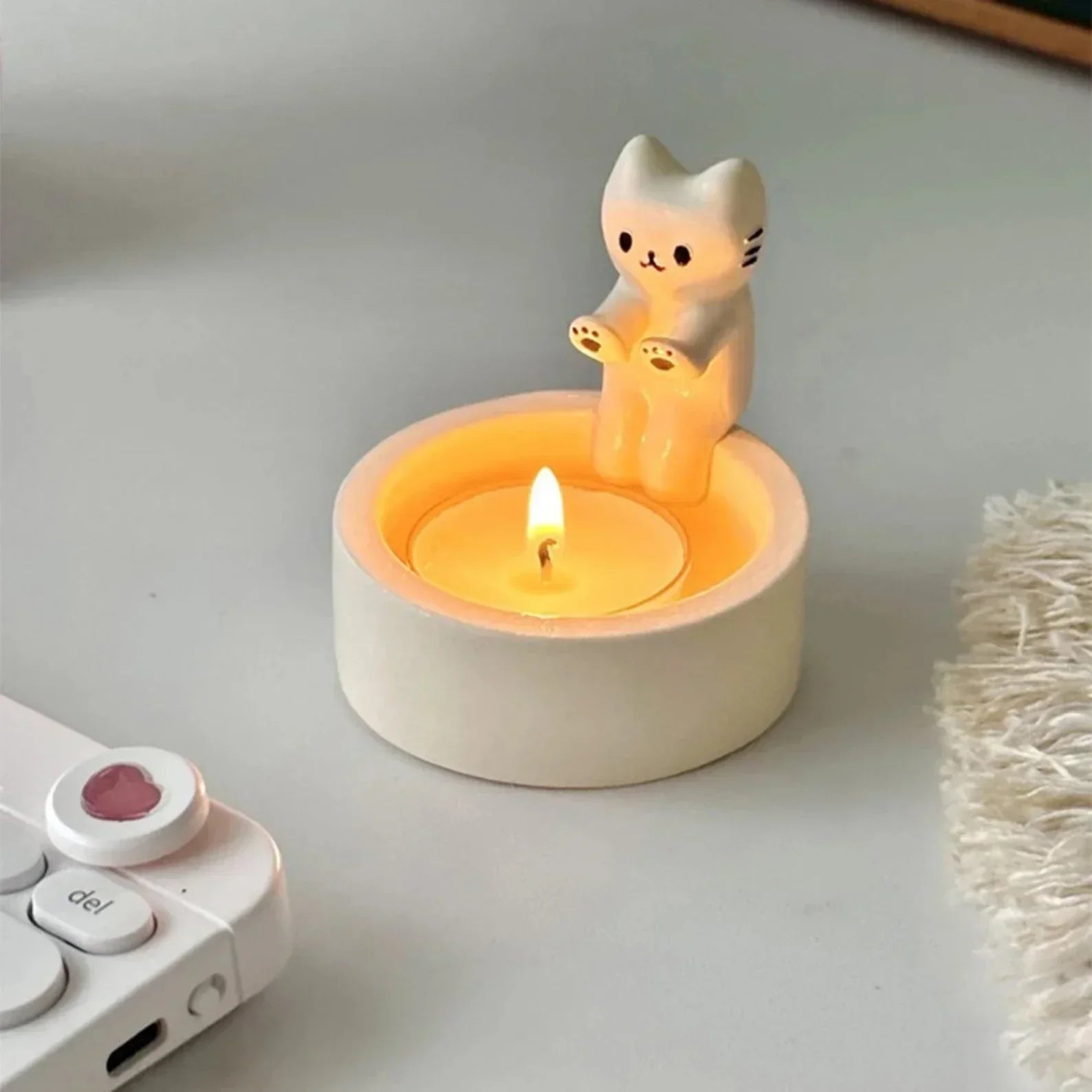 Katze Teelichthalter – Niedliches Design für gemütliche Atmosphäre