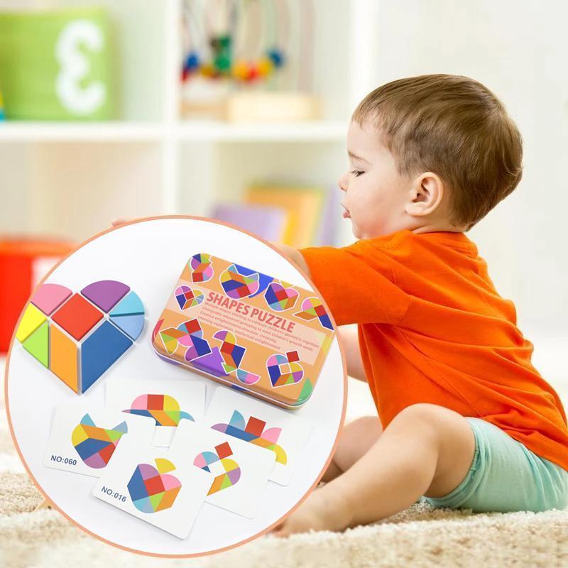 Kreatives Lernpuzzle für Kinder | Holzspielzeug