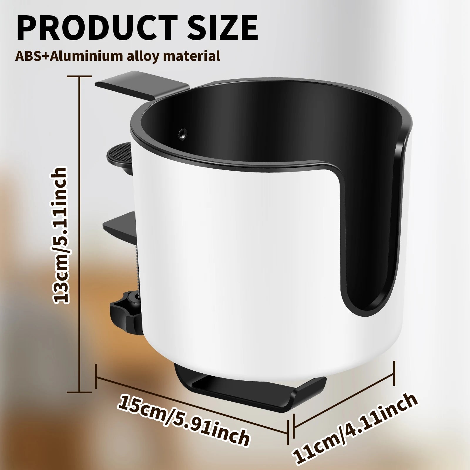 Practical 2-in-1 Drink and Headphone Holder for Desks