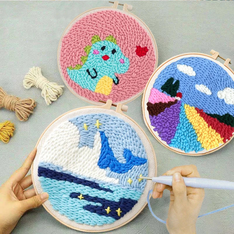 Tierische Fadenkunst: Kreatives DIY-Set mit Zubehör