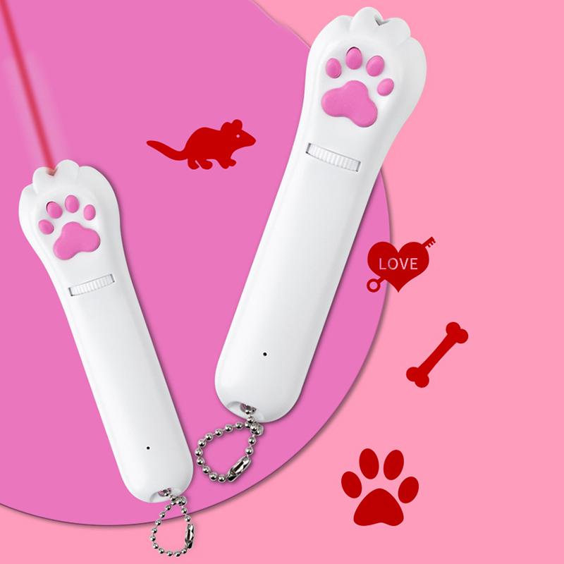 FelineJoy USB-aufladbares Katzenlaser-Spielzeug – Interaktives LED-Licht mit 4 Mustern