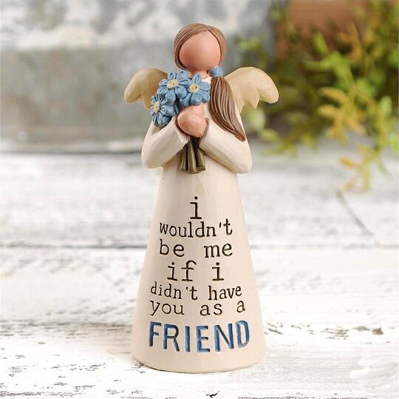 „Skulptur zur Feier der Freundschaft - Handbemalte Statue“