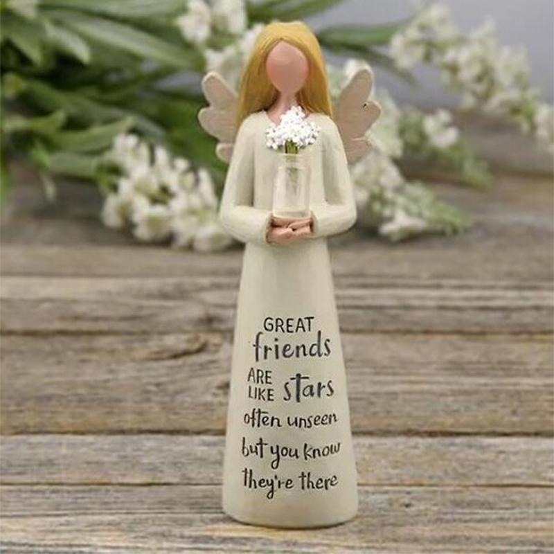 „Skulptur zur Feier der Freundschaft - Handbemalte Statue“