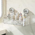 Practical Bathroom Organizer with Suction Cup - Waterproof Storage System