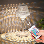 Atmospheric Crystal Table Lamp with Touch Control – 16 Colors