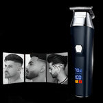 Precision Hair Trimmer with Digital Display and Ergonomic Design