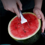 Vielseitiger Melonenschneider mit Gabel | FruchtGenuss