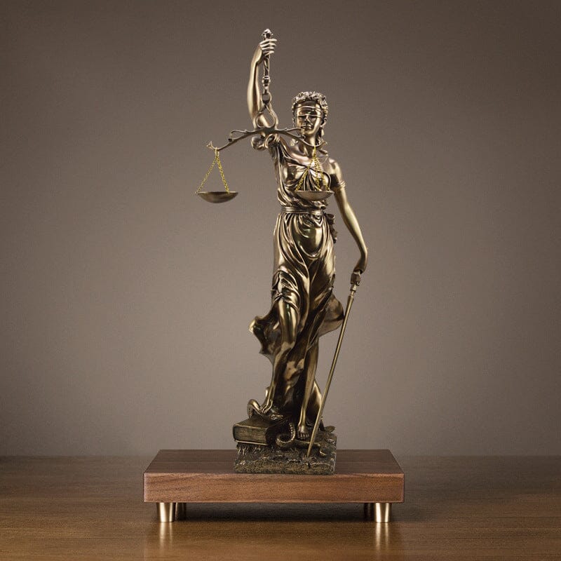 Elegantes Kunstwerk der Gerechtigkeit