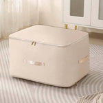 Space-saving, self-compressing storage bag