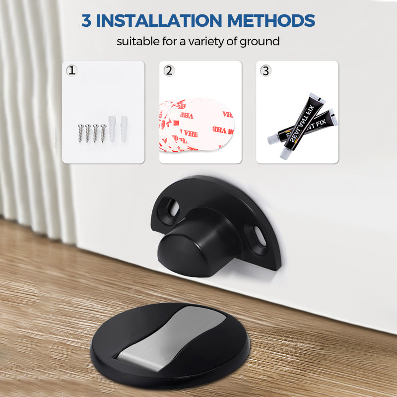Eleganter Magnetischer Türstopper aus Edelstahl | DoorGuard