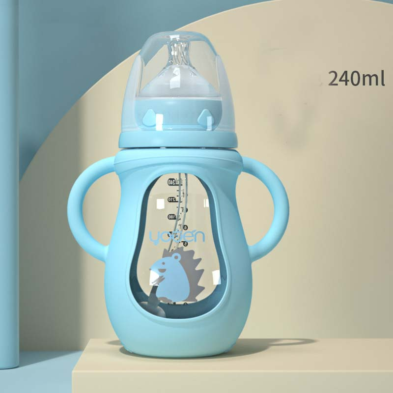 Trinkflasche für Babys aus Silikon – mit weichem Sauger und Tierdesign