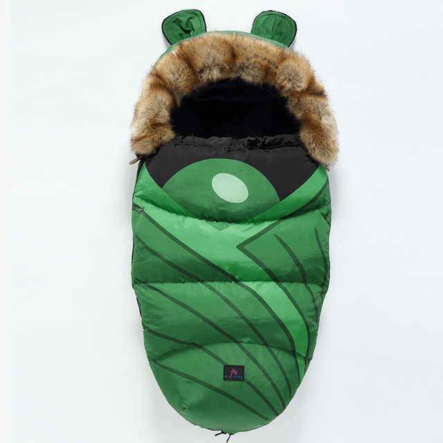 Schlafsack mit Kapuze für Babys und Neugeborene – warmer Kinderwagen