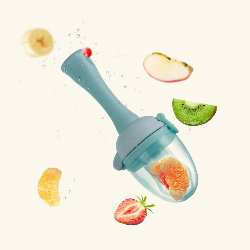 Silikon Beißring und Fütterhilfe – Baby Fruchtsauger und Futterspender