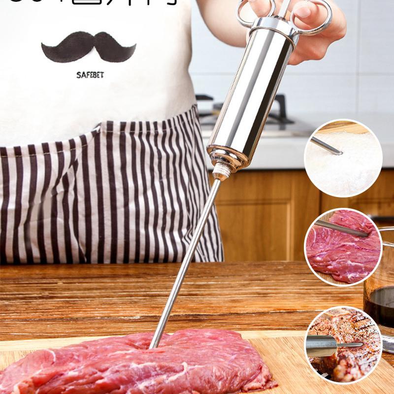 Edelstahl Marinade Spritze 304 für Fleischmarinierung in der Küche