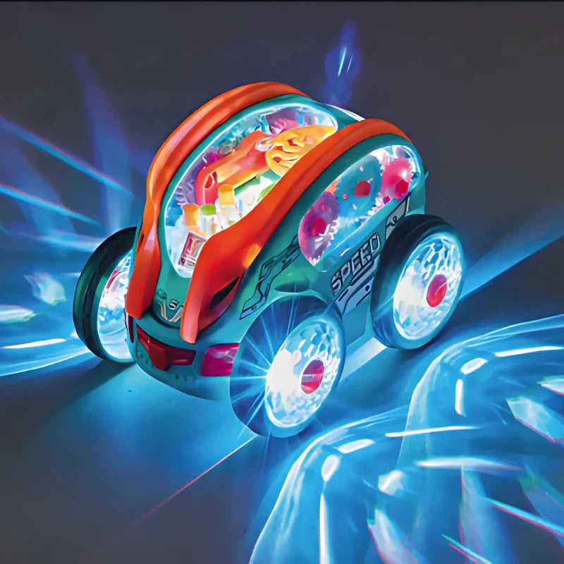 Musikspielzeug Auto mit LED und Purzelbaum-Funktion