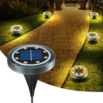 Solarbetriebene Gartenbodenleuchten – Wetterfest, 4er Set
