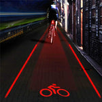 Sicherheits-Laser-Rücklichter für Fahrräder