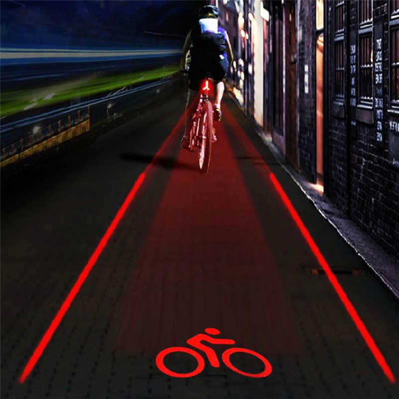 Sicherheits-Laser-Rücklichter für Fahrräder