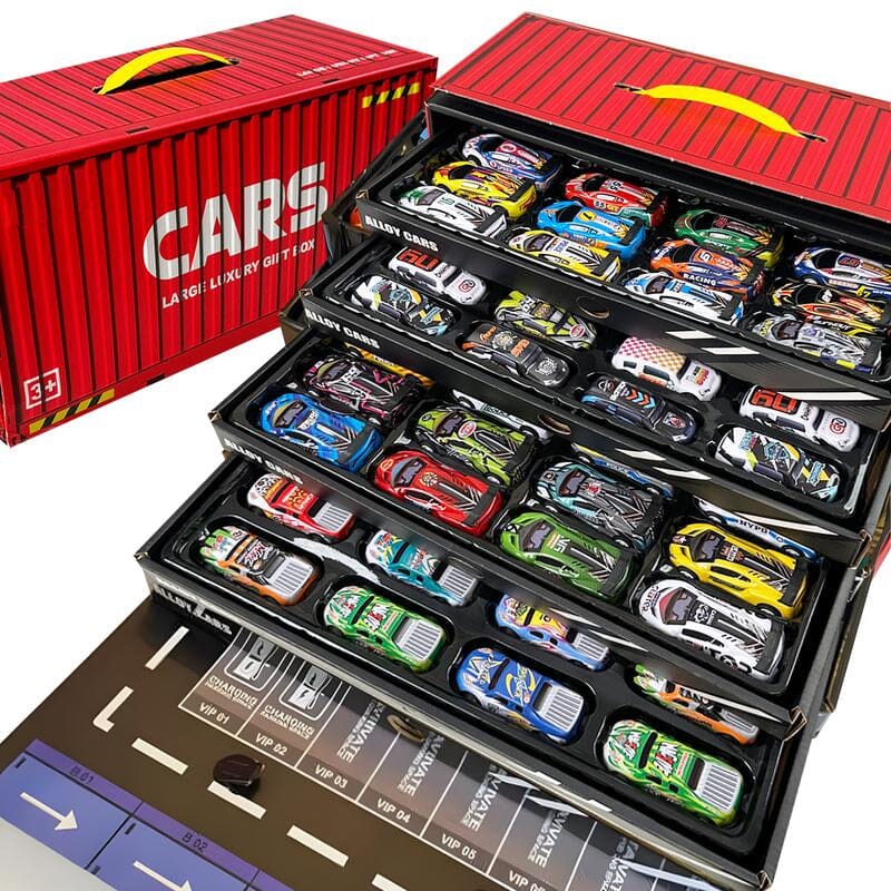 48 Spielzeugautos aus Legierung – Rennwagen Set