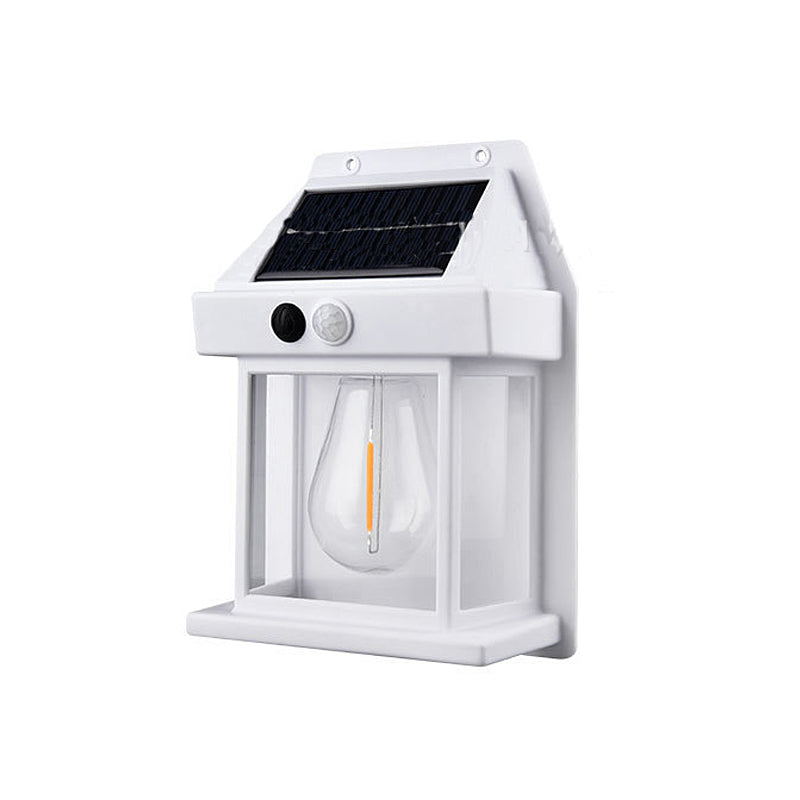 Solarbetriebene Außenwandlampe mit Bewegungsmelder