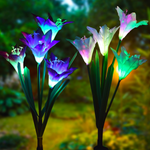 Fascinierende Solar-LED-Gartenlichter in Blumenform – Farbwechselnde Dekoration für Außenbereiche