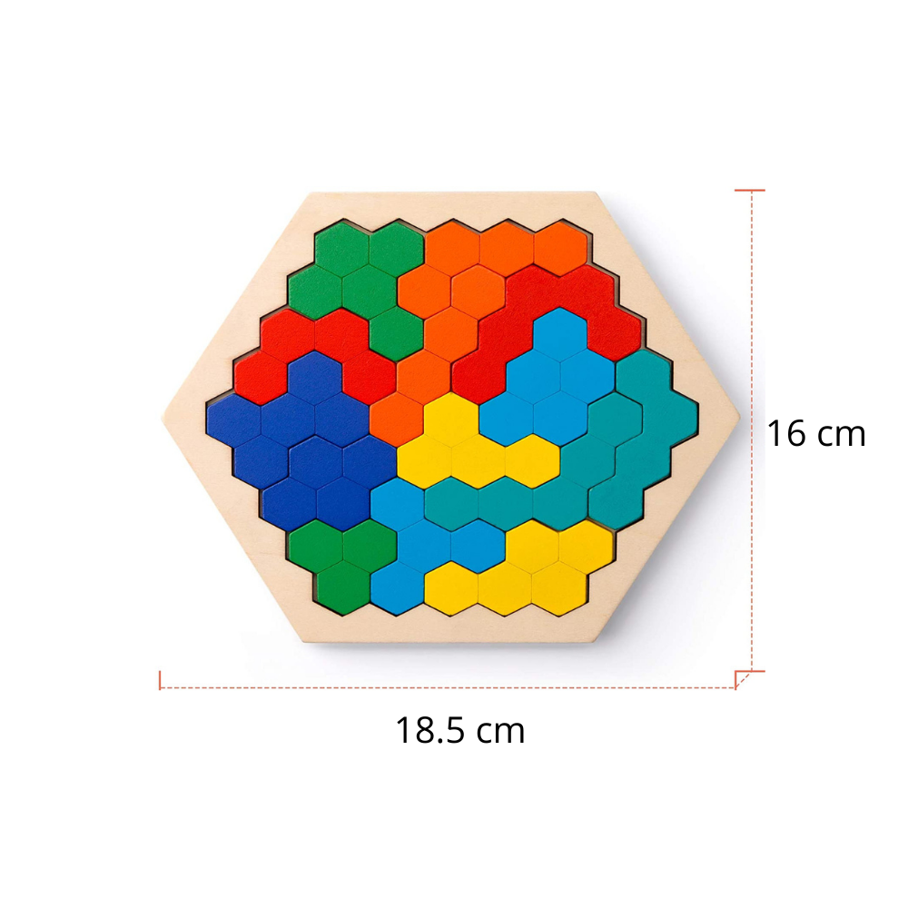 Geometrisches Puzzle mit unendlichen Mustern