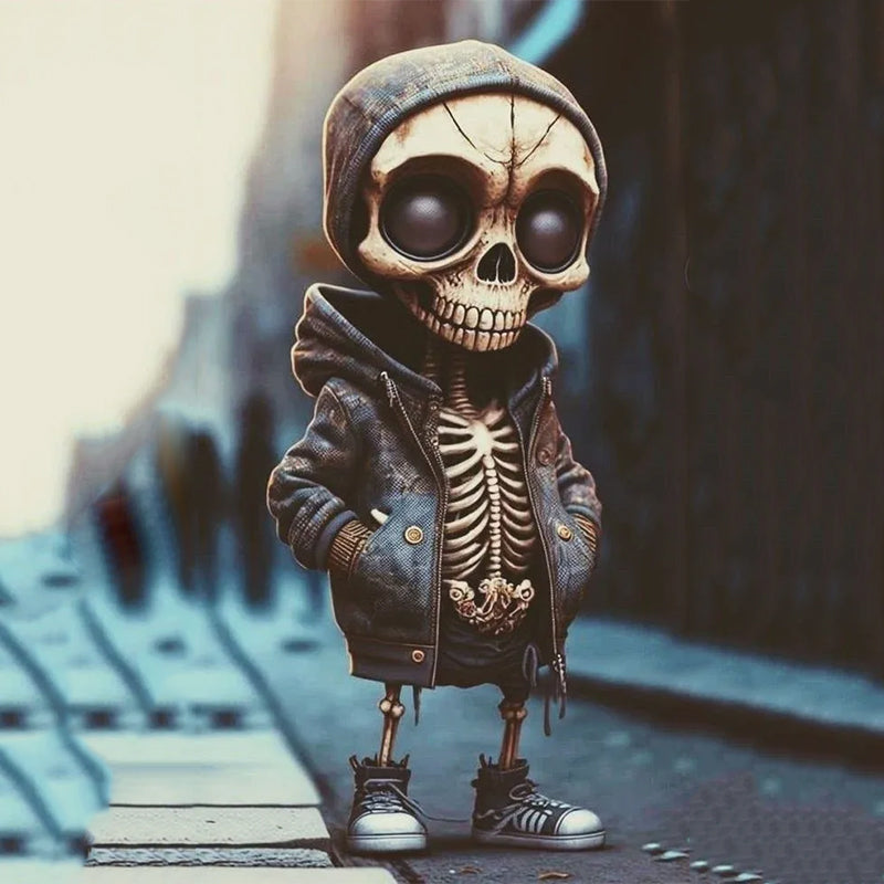 Moderne Schädel-Skulptur | Kunstvolle Deko für Ihr Zuhause