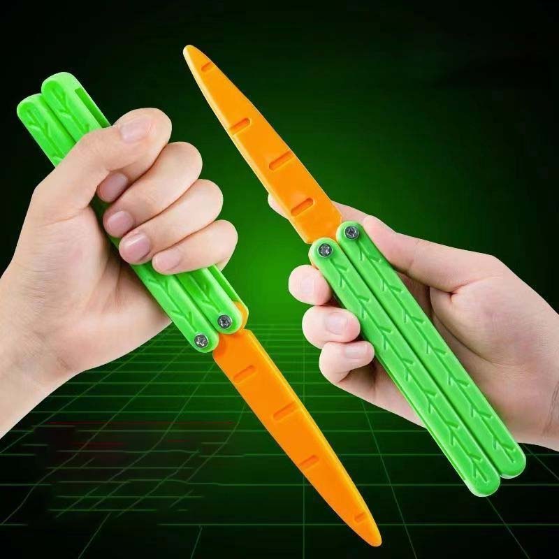 Karotten-Inspirierter Schmetterlingsspielzeug-Messer