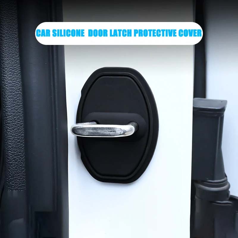 Schutzabdeckung aus Silikon für Autotürschlösser (4 Stück)