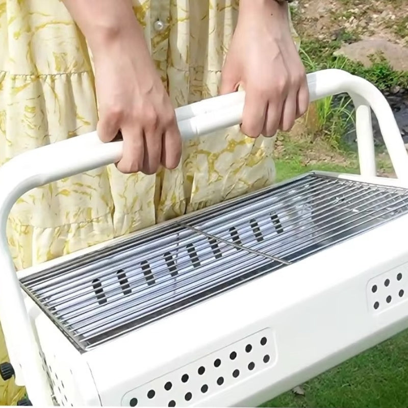 Kompakter Holzkohlegrill – Klappbar mit Multifunktionalen Griffen