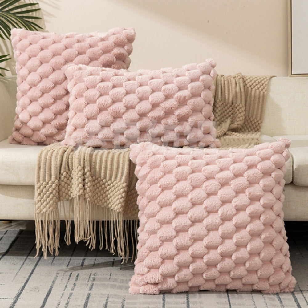 Samtweiche Kissenhülle – Ultraweicher Plüschbezug für Sofa oder Bett