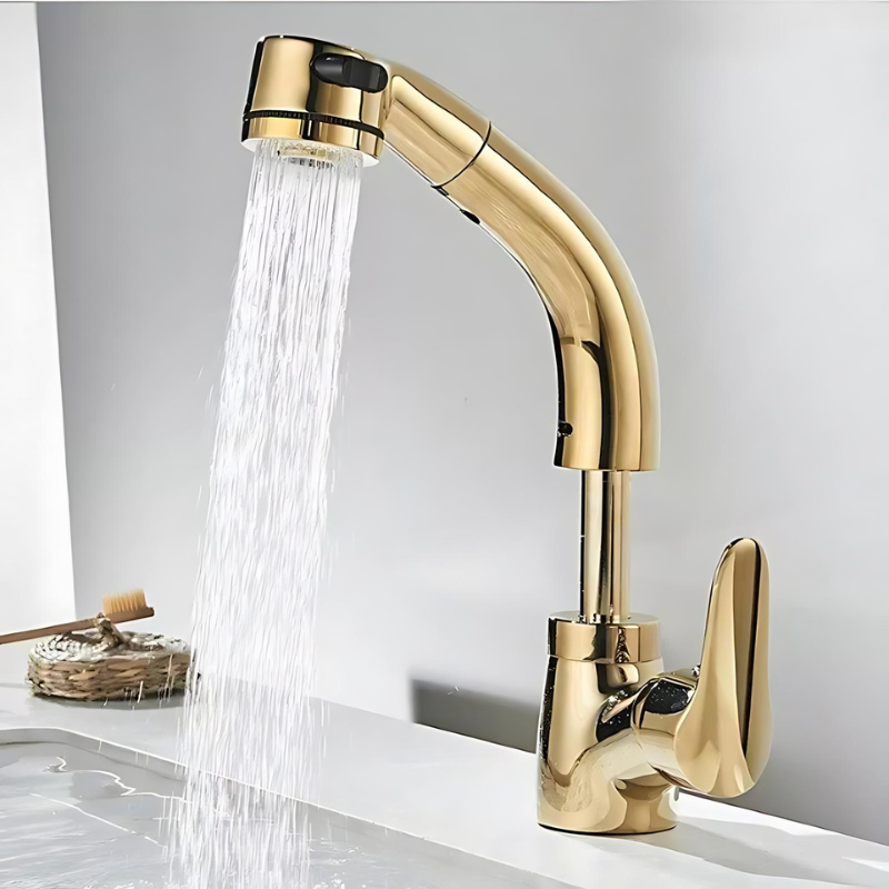 Elegant Faucet with Flexible Spout for Your Bathroom