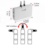 Flexibler Steckdosenadapter mit Drehfunktion