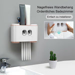 Automatischer Zahnbürstenhalter und Zahnpasta-Spender Set