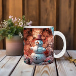 3D Schneemann-Tasse für die festliche Stimmung